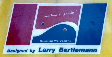 # 119 Hawaiian Pro Designs by Larry Bertlemann Twin fin 1978